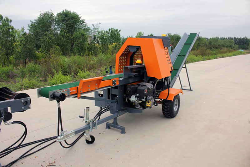 Hydraulic wood log splitter